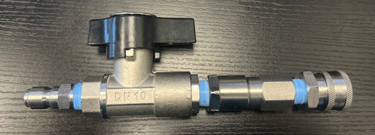 DN-10 Ball Valve and Mosmatic High Flow Swivel Assembly 3/8"
