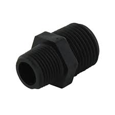 1/2" Hose Barb x 3/4" MGHT Black Polypropylene Adapter